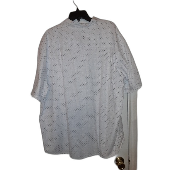 Paper Denim & Cotton 3XL White Print Button Down Shirt - Picture 5 of 8